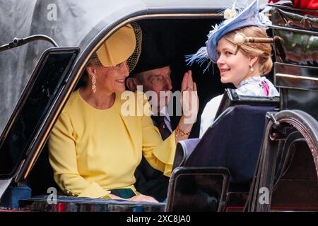 Trooping the Colour, The Kings’s Birthday Parade, London, UK. 15th June 2024. Sophie, Duchess of Edinburgh Credit: Amanda Rose/Alamy Live News Stock Photo
