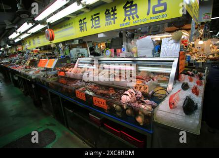 Naha, Japan- January 10 2018: Kokusai-dori Street, one of Naha shopping street in Okinawa, Japan Stock Photo