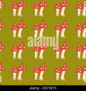 Fall thanksgiving pattern with autumn leaves and plants, animals. Cute fabric design. Thanksgiving day seamless background in traditional colors for c Stock Vector