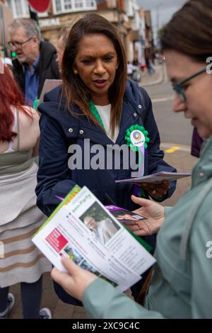 Epsom Surrey, 15th June 2024. Former Remain Campaigner Gina Miller And ...