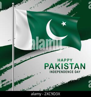 14 August Pakistan Independence Day Stock Vector
