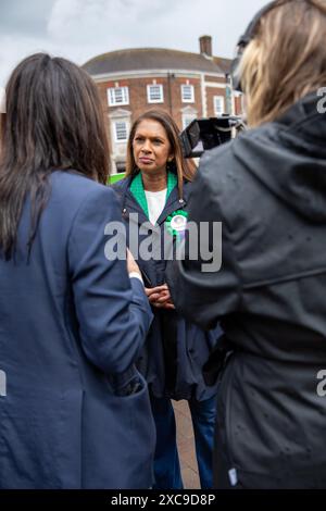 Epsom Surrey, 15th June 2024. Former Remain Campaigner Gina Miller And ...