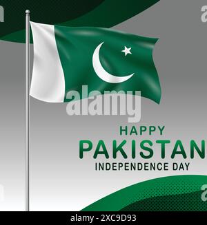 14 August Pakistan Independence Day Stock Vector