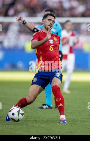 Olympiastadion, Berlin, Germany. 15th June, 2024. Euro 2024 Group B Football, Spain versus Croatia; Mikel Merino (ESP) Credit: Action Plus Sports/Alamy Live News Stock Photo