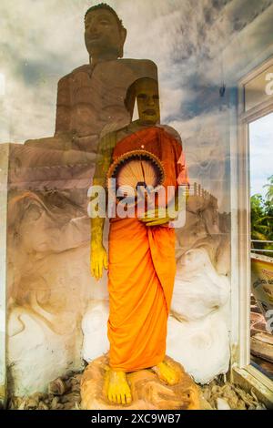 Aluthgama, Sri Lanka 07. 02. 2023 Statue in Kande Viharaya Temple in Aluthgama near Popular Tourist Center Bentota and Beruwala Stock Photo