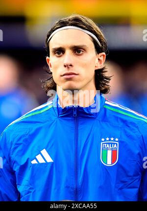 Italy's Riccardo Calafiori During The Uefa Euro 2024 Group B Match At 