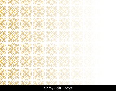 Abstract golden floral pattern background Stock Vector