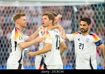 Niclas Füllkrug, DFB 9 celebrates his offside goal, happy, laugh ...