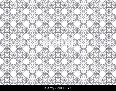 Ethnic floral seamless pattern background Stock Vector