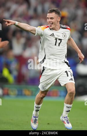 Germany's Florian Wirtz Celebrates Scoring Their Side's First Goal Of ...