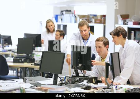 Researchers, office, Tecnalia Foundation, Technology and Research Centre, San Sebastian Technological Park, Donostia, Gipuzkoa, Basque Country, Spain Stock Photo