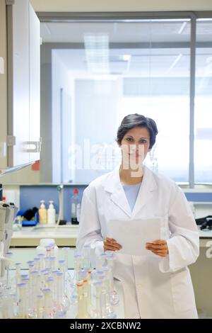Researchers, Microbiology laboratory, Tecnalia Foundation, Technology and Research Centre, San Sebastian Technological Park, Donostia, Gipuzkoa, Basqu Stock Photo