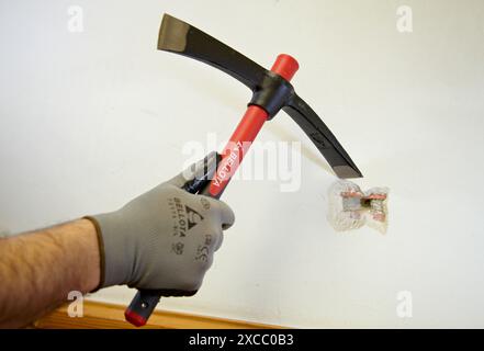 Pickaxe, construction tool Stock Photo