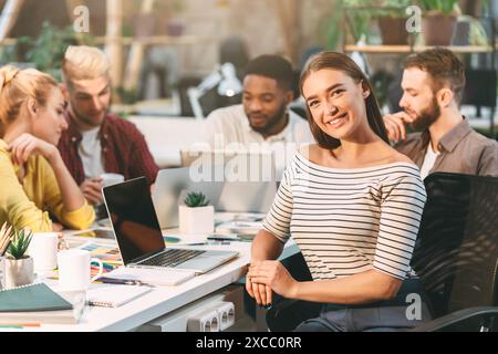 Young Professionals Collaborating in Modern Office During Daytime Stock Photo
