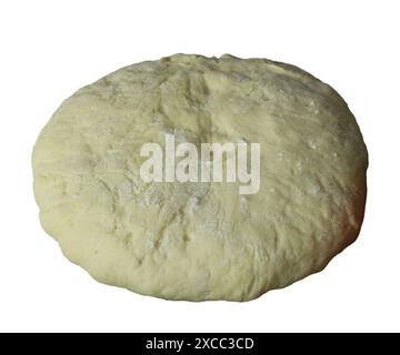 Fresh yeast dough isolated on white background Stock Photo - Alamy