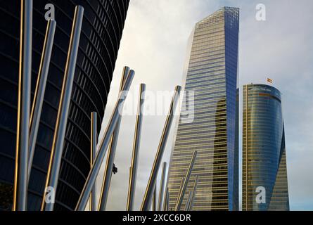 CTBA, Cuatro Torres Business Area, Madrid, Spain. Stock Photo