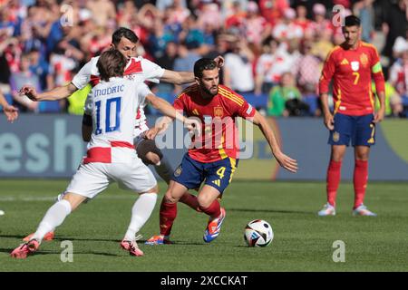 Berlin, Allemagne. 15th June, 2024. Nacho of Spain during the UEFA Euro 2024, Group B, football match between Spain and Croatia on June 15, 2024 at Olympiastadion in Berlin, Germany - Photo Jean Catuffe/DPPI Credit: DPPI Media/Alamy Live News Stock Photo