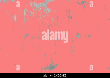 Dirty old pink cement wall texture with cracking is used as cement wall background texture in decorative art work. Stock Photo