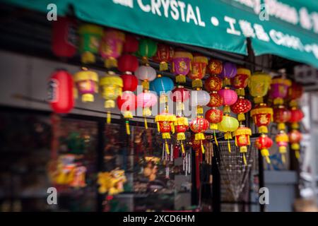 Chinese Lamps Store Chinatown New York City Stock Photo