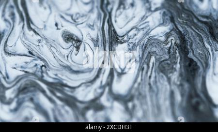 White gray Marble ink acrylic painted waves texture background Stock ...