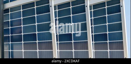 Close up solar panel background. Stock Photo