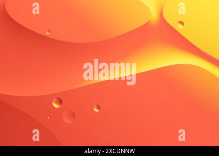 Flowing red and yellow lines in a gradient Stock Photo
