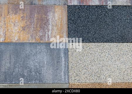 Colorful stone material grain pattern texture background Stock Photo