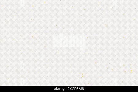 Seamless Japanese pattern, gold leaf pattern on washi paper. Stock Vector