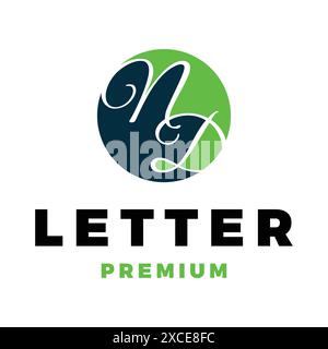 Initial Letter ND or DN Icon Vector Logo Template Illustration Design Stock Vector