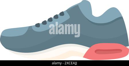 Modern running shoe designed for comfort and performance during urban jogging sessions Stock Vector