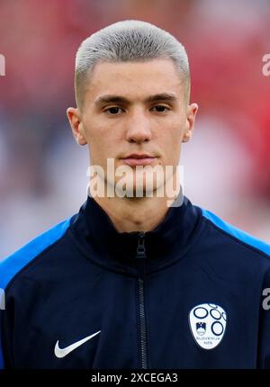 Slovenia's Benjamin Sesko during the UEFA Euro 2024 Group C match at ...