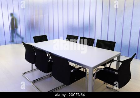 Executives. Meeting room. Office building. Technology Park. Zamudio. Bizkaia. Basque Country. Spain. Stock Photo