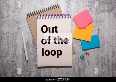 Wooden cubes form the expression 'doom loop'. Symbol for a climate doom loop. Stock Photo