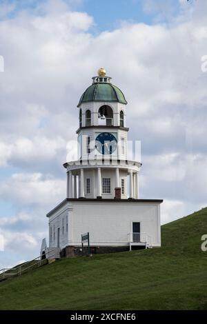 The Town Clock on the Citadel hill in downtown Halifax, Nova Scotia, Canada Stock Photo