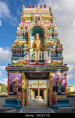 Statue of the Hindu faith at Lake Grand Bassin, Lord Shiva, Grand Bassin Hindu Temple, Mauritius Stock Photo