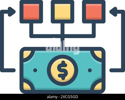 Icon for flow,run,fluxion Stock Vector