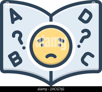 Icon for difficulty,problems Stock Vector