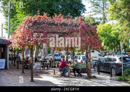 Bellingen town centre australian town on the mid north coast , autumn ...