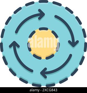 Icon for consistent,constant Stock Vector