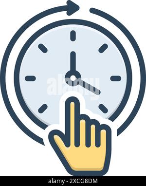 Icon for constant,consistent Stock Vector