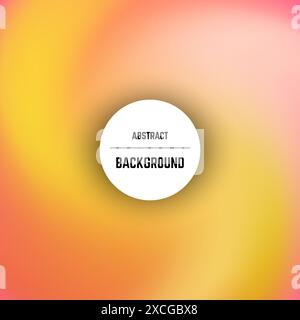 Abstract colorful background with swirl effect and circle in center. Vector illustration. Stock Vector