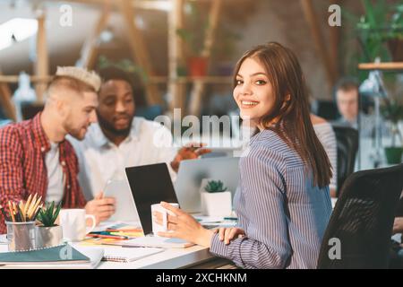 Young Professionals Collaborating in Modern Office During Daytime Stock Photo
