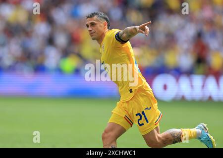 Munich Football Arena, Munich, Germany. 17th June, 2024. Euro 2024 Group E Football, Romania versus Ukraine; Nicolae Stanciu (rom) celebrates his goal for 1-0 in the 29th minute Credit: Action Plus Sports/Alamy Live News Stock Photo