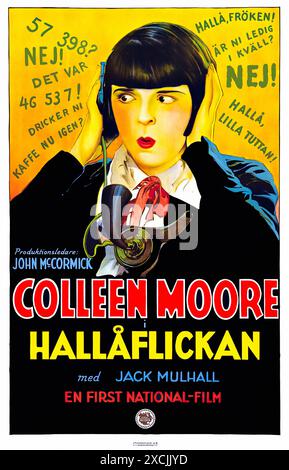 Colleen Moore, Hallåflickan [Orchids and Ermine], 1927 - Vintage Print Poster Stock Photo