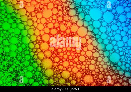 Abstract background with colorful bubbles. Stock Photo