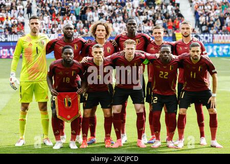 Frankfurt, Germany. 17th June, 2024. FRANKFURT, Arena Frankfurt, 17-06-2024, European Football Championship Euro2024, Group stage match no.9 between Belgium and Slovakia. Teamphoto of Belgium Credit: Pro Shots/Alamy Live News Stock Photo