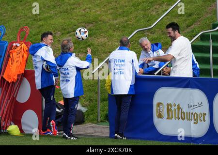 Hemberg Stadion, Germany. 17th June, 2024. Gianluigi Buffon during a training session of the italian team at the Euro 2024 football european championships at Hemberg-Stadion in Iserlohn (Germany), June 17th, 2024. Credit: Insidefoto di andrea staccioli/Alamy Live News Stock Photo