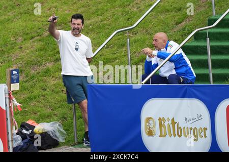 Hemberg Stadion, Germany. 17th June, 2024. Gianluigi Buffon during a training session of the italian team at the Euro 2024 football european championships at Hemberg-Stadion in Iserlohn (Germany), June 17th, 2024. Credit: Insidefoto di andrea staccioli/Alamy Live News Stock Photo