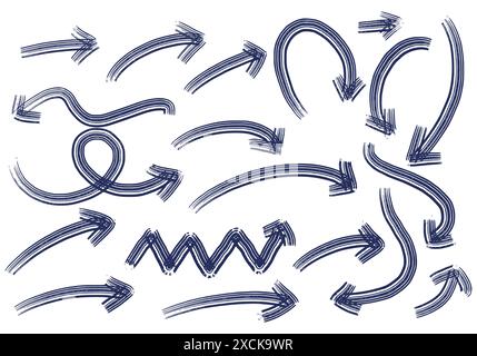 Hand drawn stylish arrow set design Stock Vector Image & Art - Alamy