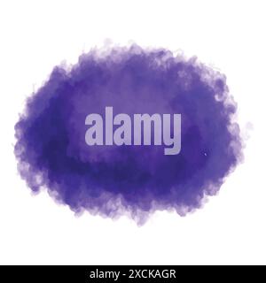 Abstract purple splash watercolor design Stock Vector